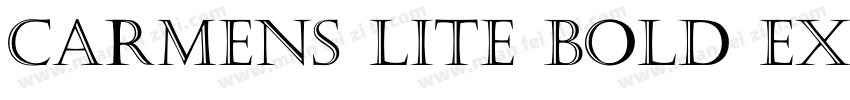 Carmens Lite Bold Extended字体转换